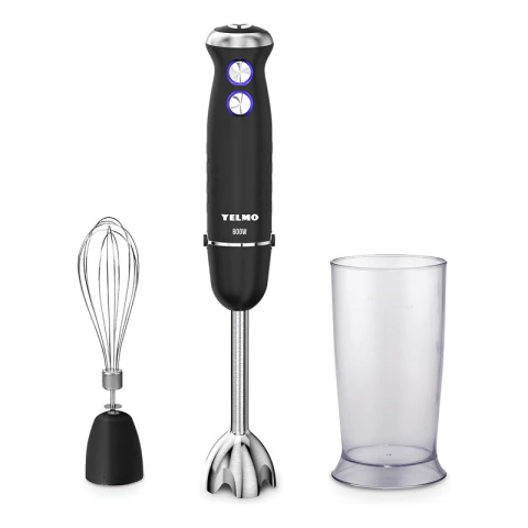 Licuadora De Mano Mixer Yelmo Lm-1530 800w Vaso 800ml Negro