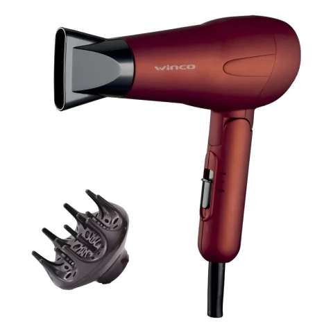 Secador De Pelo Winco W-190 Plegable Con Difusor 1200w