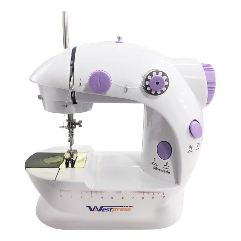 Mini Máquina De Costura Para Reparos e Tecidos Leves West-222N