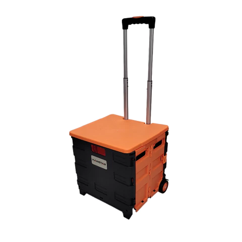 Carrinho De Compras Dobrável Que Vira Maleta Com Tampa - Kanstar