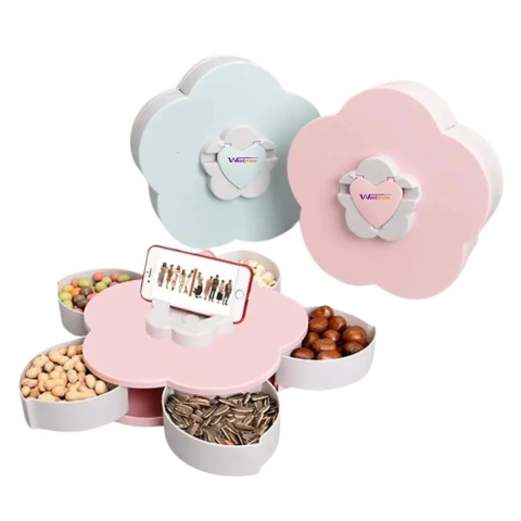 Organizador Multiuso e Porta Celular - Caixa De Costura Pérolas Bijuterias Com 5 Gavetas Westpress