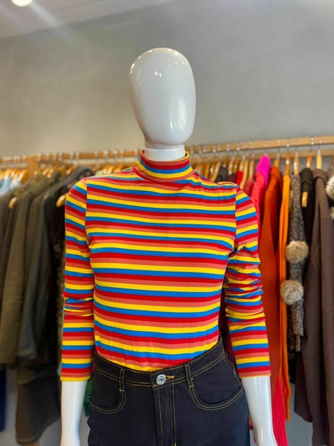 Blusa Canelada Colorida - comprar online