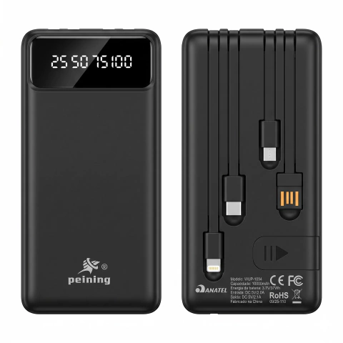 CARREGADOR PORTÁTIL 10000mah C/DISPLAY WUP-1024 PEINING