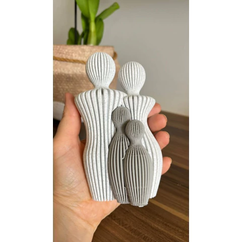 Estátua da família com 1 a 4 filhos (14 cm) - comprar online