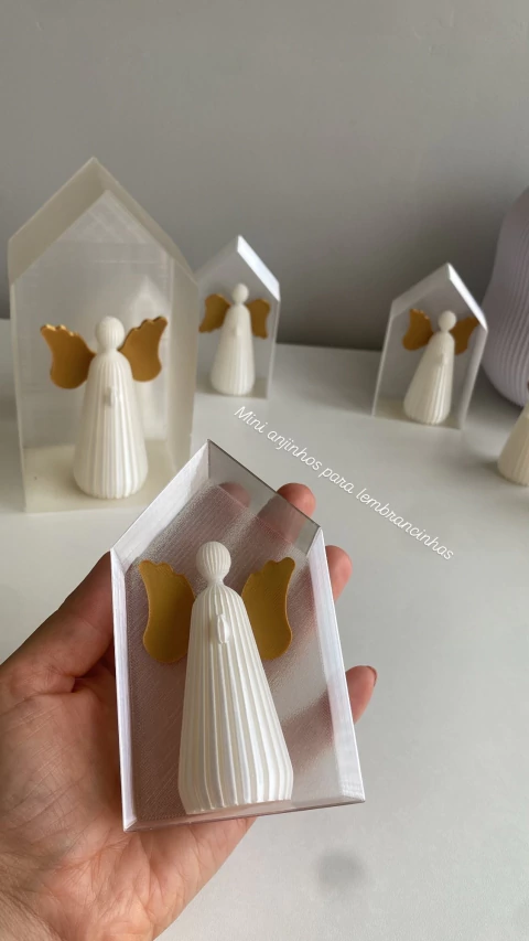 10 Lembrancinhas Anjo com Oratório | Batizado & Maternidade - comprar online