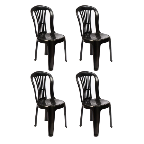 Kit 4 Cadeiras Bistrô Preto - comprar online