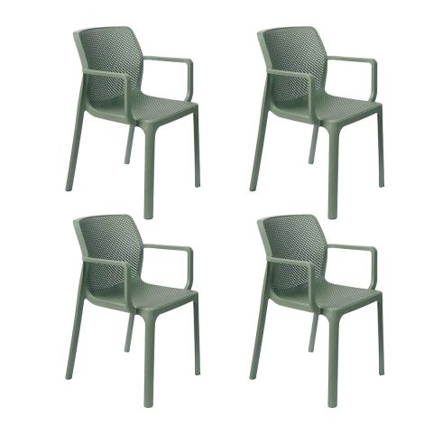 Kit 4 Cadeiras Sardenha Verde - comprar online