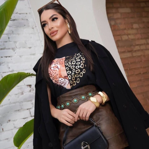 T - Shirt com estampa