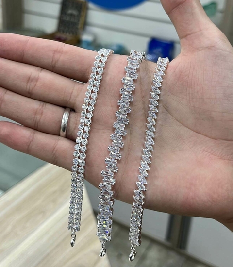 Trio de Pulseiras Rivieiras