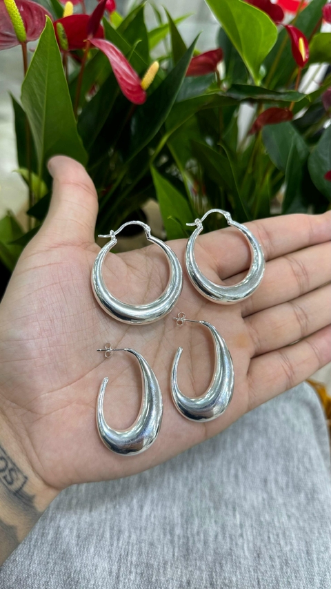 2 Pares de Argola Alto Padrão