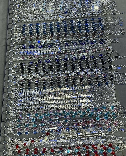 Alto atacado, 50 pulseiras femininas