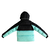 Chaqueta Syna World Negro/Celeste - comprar en línea