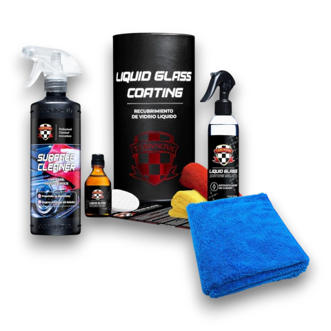 Kit Sellador Liquid Glass Coating Kit + Surface Cleaner x 473ml + Microfibras - comprar online