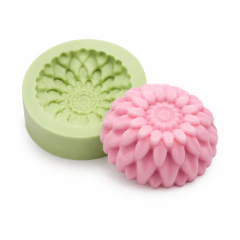 Molde Silicone 01 Cavidade Crisântemo Estilizado
