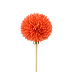 Vareta Flor Pompom Coral