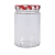 Pote de Vidro Berlim 300ml (1uni) com Tampa Xadrez