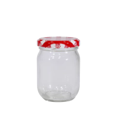 Pote de Vidro Conserva 200ml (1uni) com Tampa Xadrez - comprar online