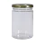 Pote de Vidro Berlim 300ml (1uni) com Tampa Dourada