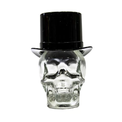 Vidro Caveira 30ml com Tampa Cartola (1un) - comprar online