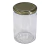 Pote de Vidro Berlim 300ml (1uni) com Tampa Dourada