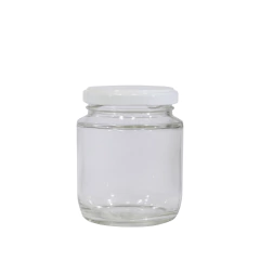 Pote de Vidro Belém 240ml (1uni) com Tampa Branca - comprar online