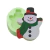 Molde Silicone 01 Cavidade Boneco de Neve Estilizado