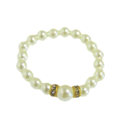 Enfeite Colar de Pérolas Branco (1un) - comprar online