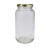 Pote de Vidro Azeitona 823ml (1uni) com Tampa Ouro - comprar online
