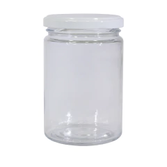 Pote de Vidro Berlim 300ml (1uni) com Tampa Branca - comprar online