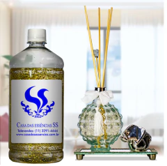 Base para Aromatizador 900ml com Gliter Ouro - comprar online