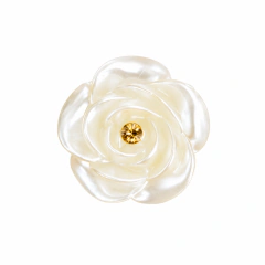 Vareta Rosa Perolada com Detalhe Dourado
