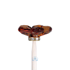 Vareta Flor Acrílica Marrom - comprar online