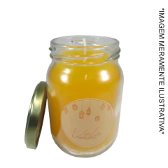 Pote para Vela Conserva 268ml (1 uni) Com Tampa Dourada - comprar online