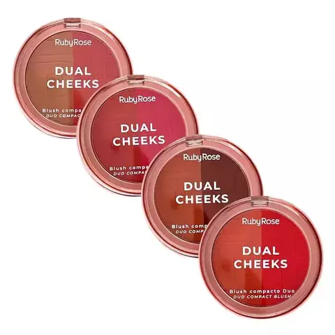 Blush Compacto Dual Cheeks - Ruby Rose