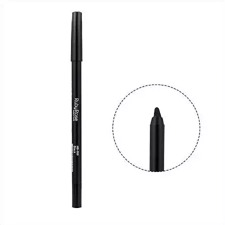 Lápis Delineador a prova d’água preto Ruby Rose