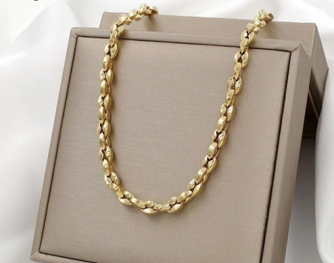 Collar granos de café 5mm