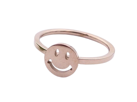 Anillo smile gold rose