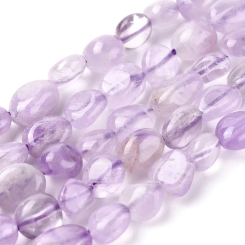 Tira de piedra natural semilla amatista lavanda - comprar online
