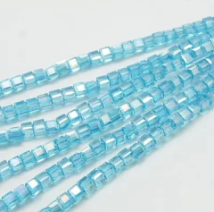 Tira cristal de roca cúbico 8mm - tienda online