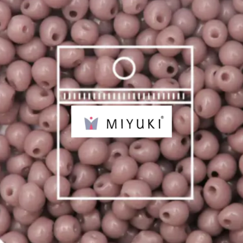 Cuentas Miyuki drop 2,8mm DP0410 Malva opaco (5 gramos)