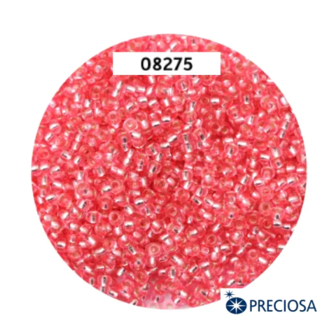 Mostacilla Checa Preciosa 2mm 08275 Rosado Lp (10 Gramos)
