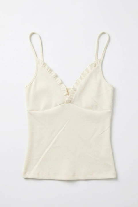 9045. Top morley escote fruncido