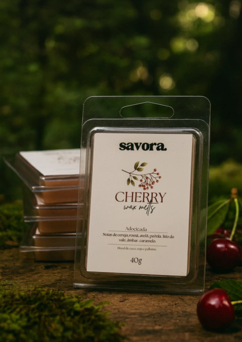 Wax Melt Cherry – Cera perfumada adocicada e floral - 40g - comprar online