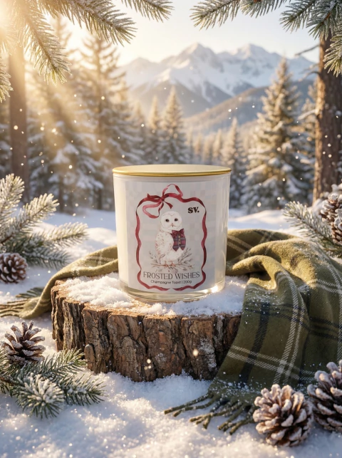 Vela Aromática Frosted Wishes | Champagne Toast | 200g