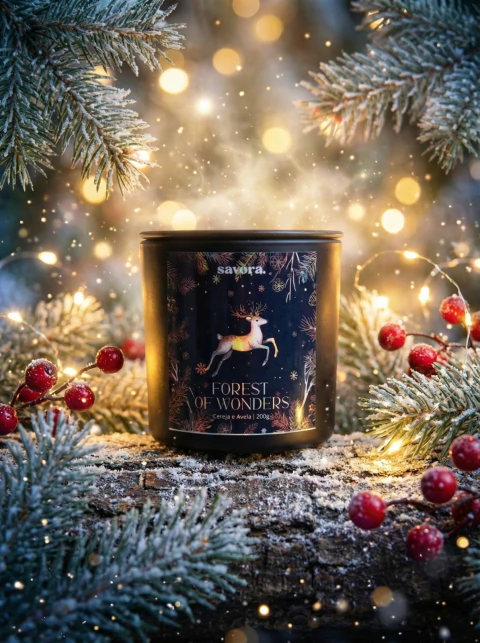 Vela Aromática Forest of Wonders | Cereja e Avelã | 200g