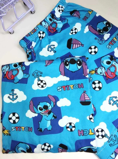 Babydoll Manguinha Stitch Marinheiro