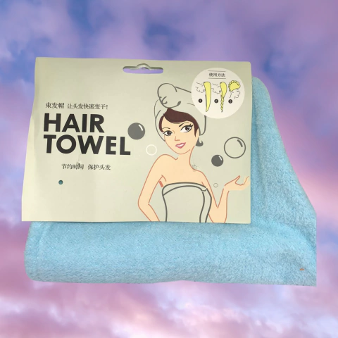 Toalla pequeña de microfibra para cabello con diseño moderno – absorción rápida y antifrizz