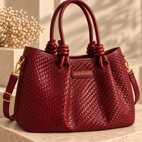 Bolsa Tote Tressê Pavão Prime