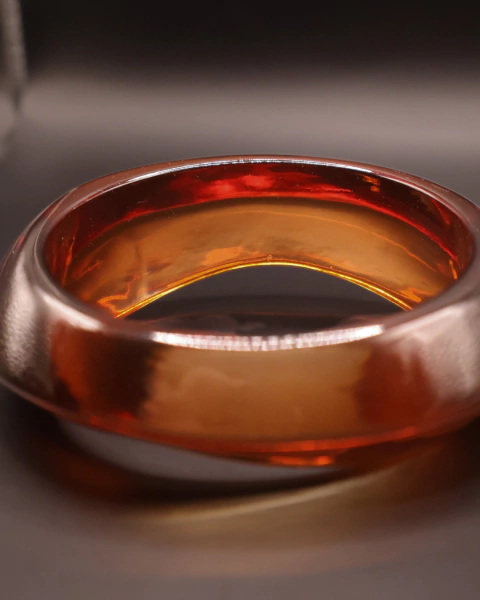 Pulseira Bracelete Acrílico Marrom - comprar online