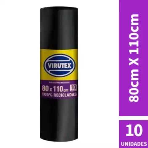 Bolsas residuo VIRUTEX 80x110 10un - comprar online